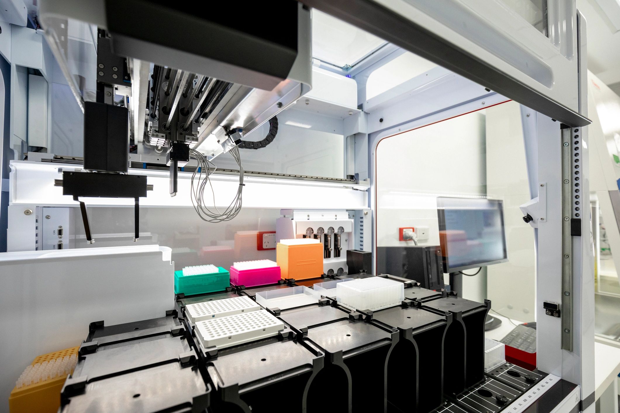 Science laboratory machinery ready for experiments